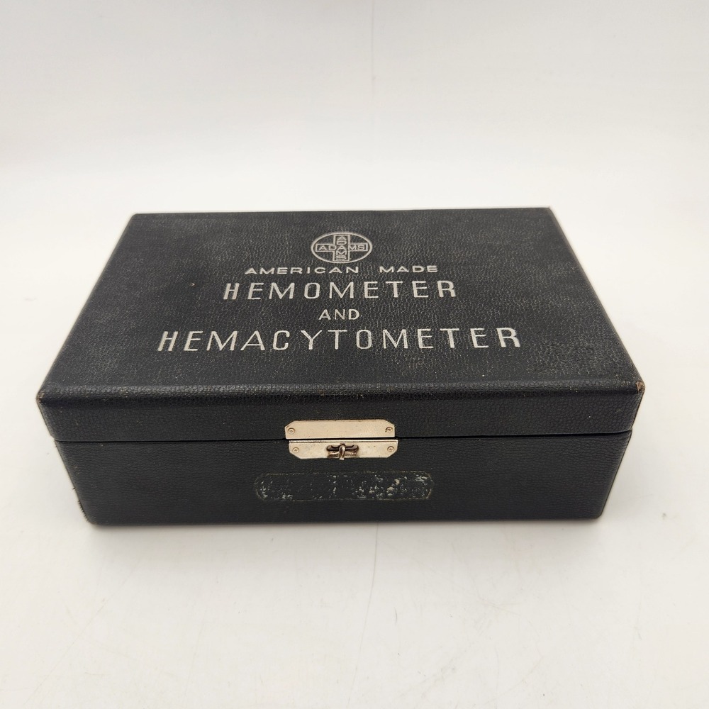 Vintage Adams Hemometer and Hemacytometer Spencer Bright-Line Medical Kit Case